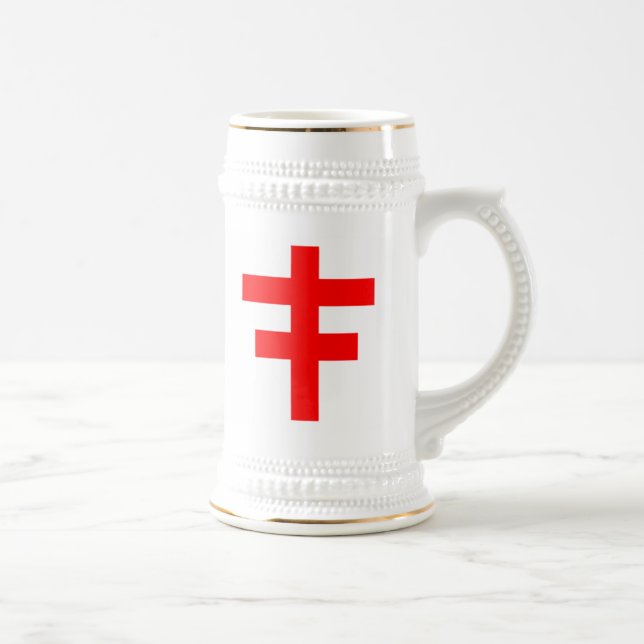 Chope À Bière Le brevet croisé du Temple des Chevaliers écossais (Droite)