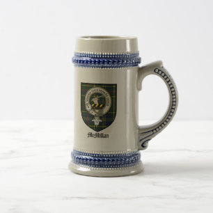 Chope À Bière Le clan de McMillan Crest le tartan d'insigne