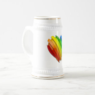 Chope À Bière Le cœur sculptural tridimensionnel de SlipperyJoe 