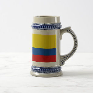 Chope À Bière Le drapeau de la Colombie