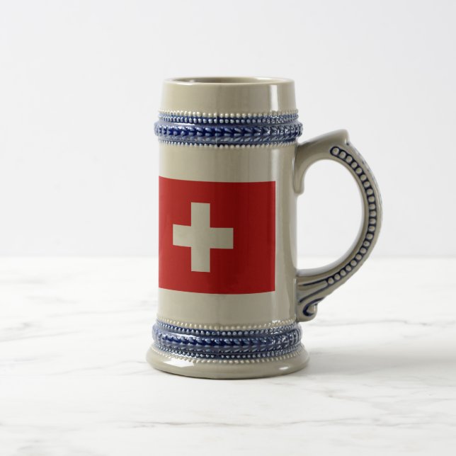 Chope À Bière Le drapeau de la Suisse (Droite)