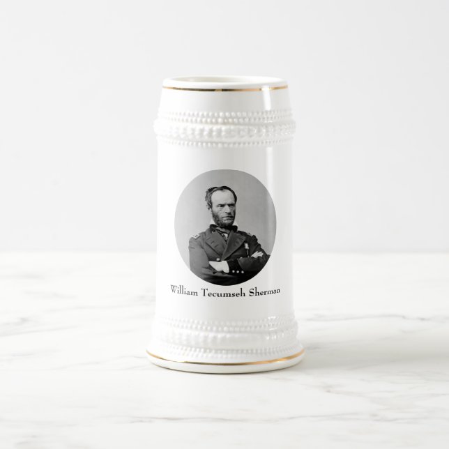 Chope À Bière Le Général William Tecumseh Sherman (Centre)