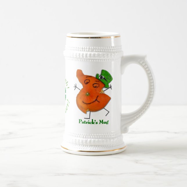 Chope À Bière Le maire Orange O'Paddy (Stein personnalisé) (Droite)