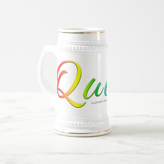 Chope À Bière Le mot unique expressif et étrange de SlipperyJoe  (Devant gauche)
