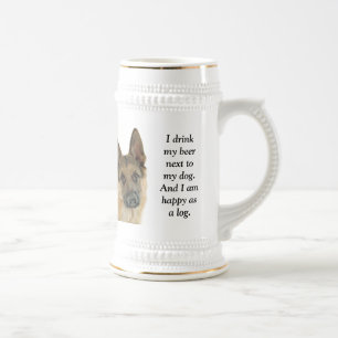 Chope À Bière Le plaisir de l'amant de berger allemand