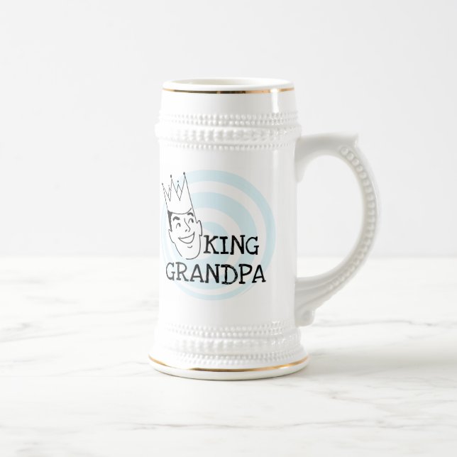Chope À Bière Le Roi Grandpa T-shirts et cadeaux (Droite)