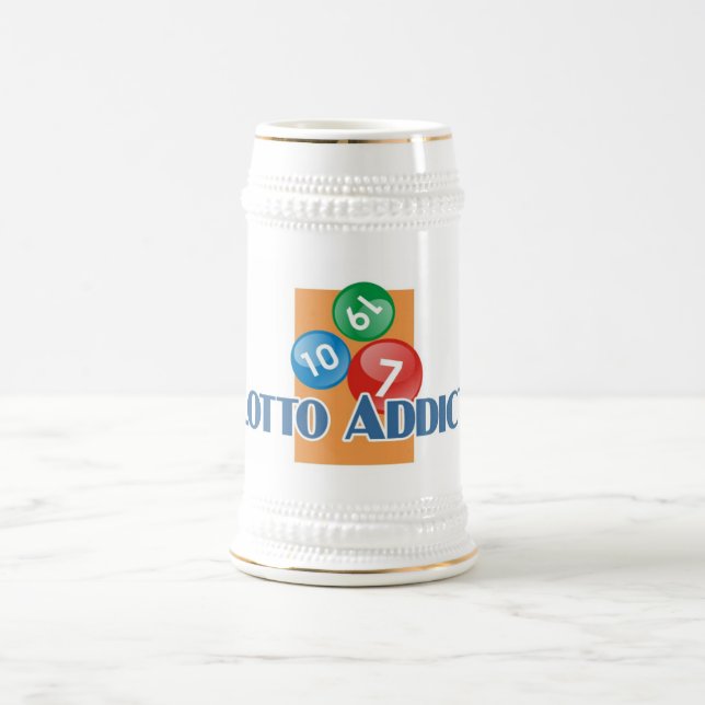 Chope À Bière Le stein de l'intoxiqué de loto (Centre)