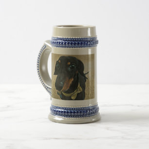 Chope À Bière LeBron la Dachshund Beer Stein