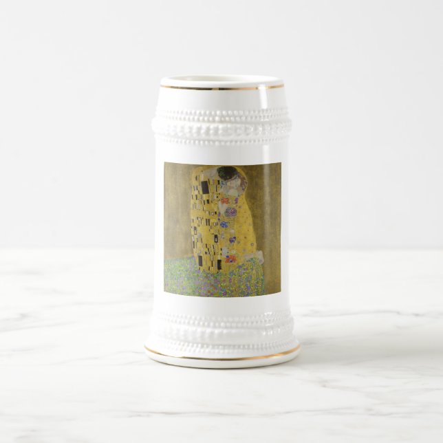 Chope À Bière Les amoureux embrasser Embrace par Gustav Klimt (Centre)
