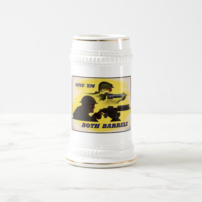 Chope À Bière Les deux fûts, militaire et industriel, effort de  (Centre)