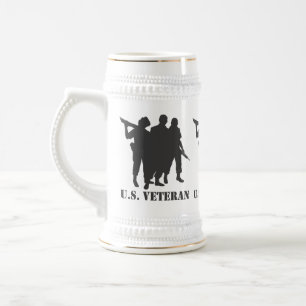 CHOPE À BIÈRE LES ÉTATS-UNIS BIÈRE STEIN DE VÉTÉRAN