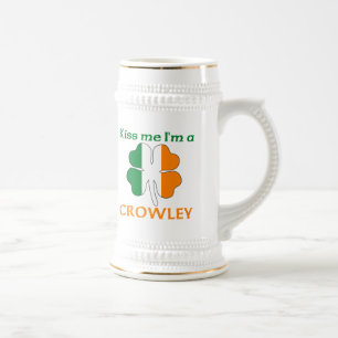 Chope À Bière Les Irlandais personnalisés m'embrassent que je
