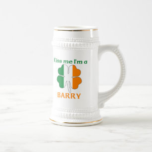 Chope À Bière Les Irlandais personnalisés m'embrassent que je