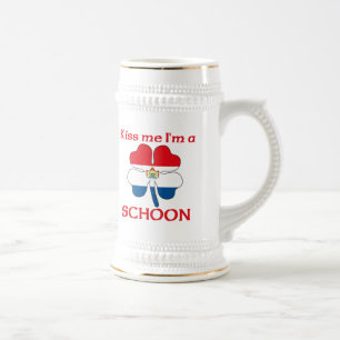 Chope À Bière Les Néerlandais personnalisés m'embrassent que j