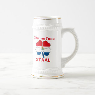 Chope À Bière Les Néerlandais personnalisés m'embrassent que je
