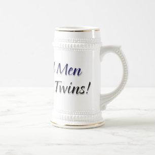Chope À Bière Les vrais hommes font des jumeaux