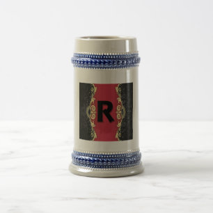 Chope À Bière Lettres d'amour "R" 