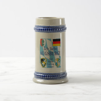 Chope À Bière Liebe Augsbourg d'Ich !  J'aime Augsbourg !