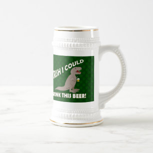 Chope À Bière L'Irlandais I pourrait boire de cette bière, T-Rex