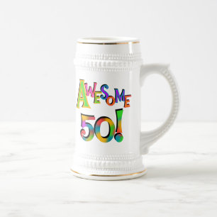 Chope À Bière Magnifique 50 T-shirts et cadeaux d'anniversaire