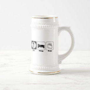 Chope À Bière manger dormir chier