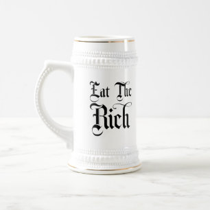 Chope À Bière Mangez la bière riche Stein