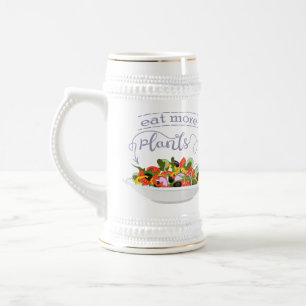 Chope À Bière Mangez plus de plantes frais motivation salade let