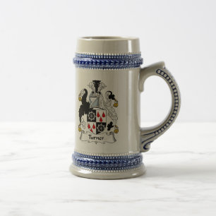 Chope À Bière Manteau de Turner des bras Stein - crête de