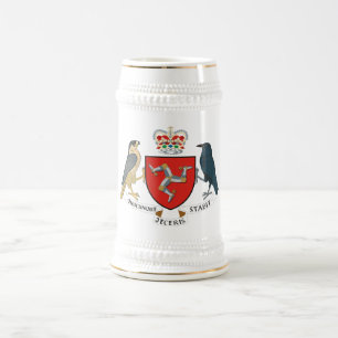 Chope À Bière Manteau officiel d'île de Man de symbole