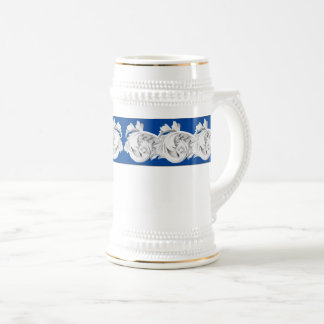 Chope À Bière Marbre Tendrils sur un Stein