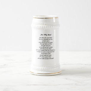 Chope À Bière "Marche j'en bas du bas-côté ?" Stein