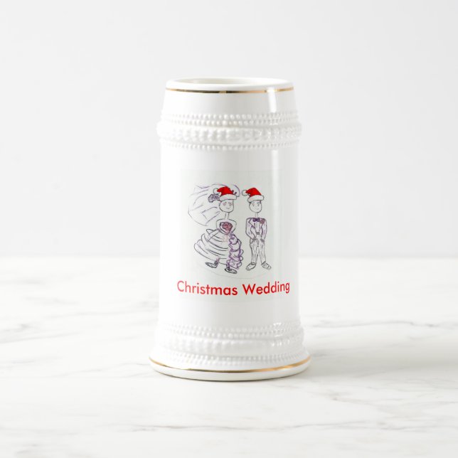 Chope À Bière Mariage de Noël (Centre)