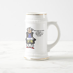 Chope À Bière Mariage, Éclair, Humour tonnerre