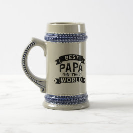 Chope À Bière Meilleur Papa dans l'art du monde