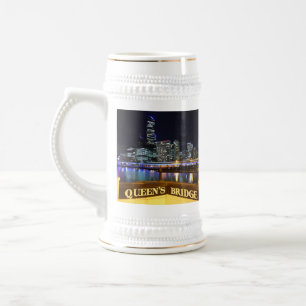 Chope À Bière Melbourne Australie Lumières CBD au-dessus du pont