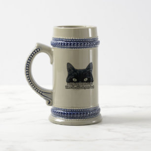Chope À Bière Mème de chat grincheux amusant pour les propriétai