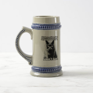 Chope À Bière Mème drôle de chat grincheux pour les personnes et