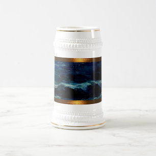 Chope À Bière MER DE JAH + une tasse-tasse plus contrastée de