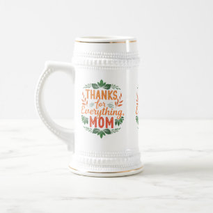 Chope À Bière Merci pour tout, Maman" - Stein 22 oz