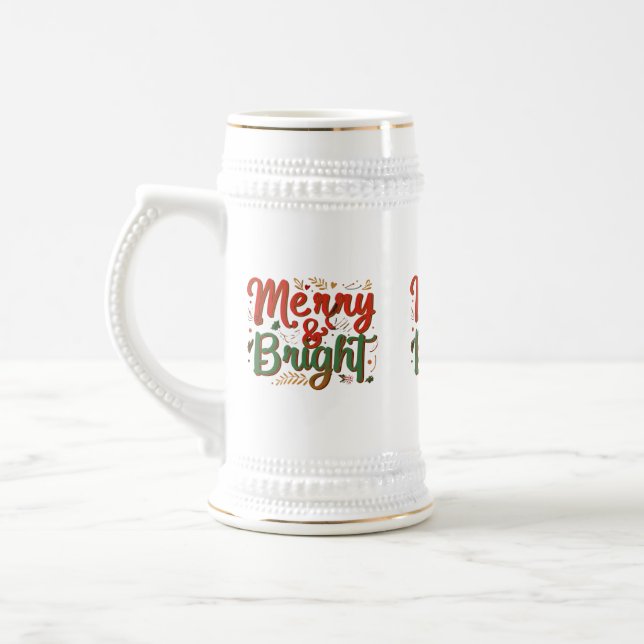 Chope À Bière Merry & Bright 22 oz Stein (Gauche)