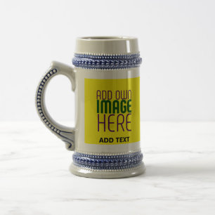 CHOPE À BIÈRE MODÈLE TEXTE D'IMAGE JAUNE LUMINEUSE MODERNE