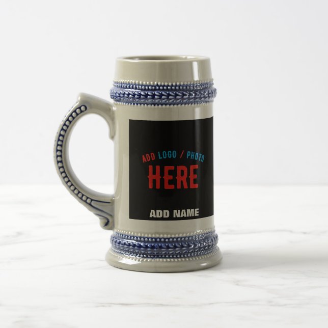 CHOPE À BIÈRE MODERNE ET MODERNE PERSONNALISABLE NOIR VÉRIFIÉ (Gauche)