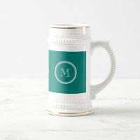 Monogramme couleur haut de gamme vert pin