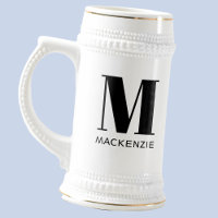 Monogramme Nom initial Simple Personnalisé