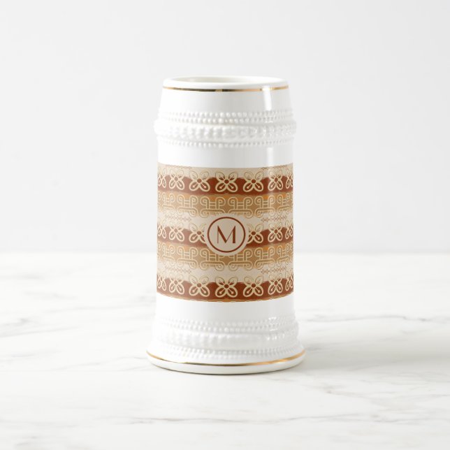 Chope À Bière Motif de la tribu africaine Adinkra. (Centre)