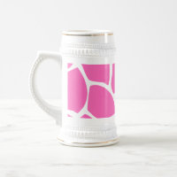 Motif d'impression de girafe dans le rose lumineux