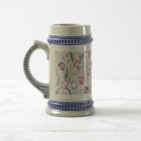 Motif floral de tulipe scandinave