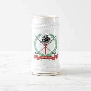 Chope À Bière Musique de golf personnalisée