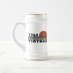 Chope À Bière Né en 1968 anniversaire vintage