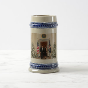 Chope À Bière Noël à la Maison Blanche Donald Trump & Melania